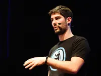 A photo of Luciano Mammino talking at a conference