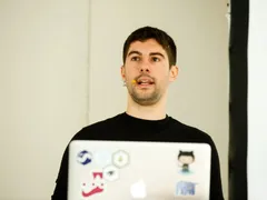 A photo of Luciano Mammino talking at a conference