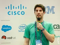A photo of Luciano Mammino talking at a conference