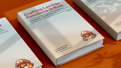 A picture of the cover of the Crafting Lambda Functions in Rust book