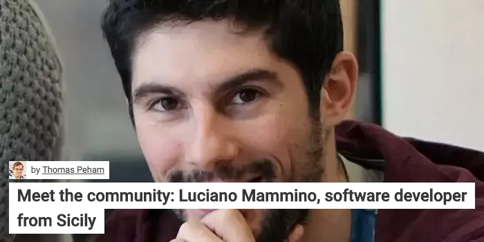 Meet the community: Luciano Mammino, software developer from Sicily interview image