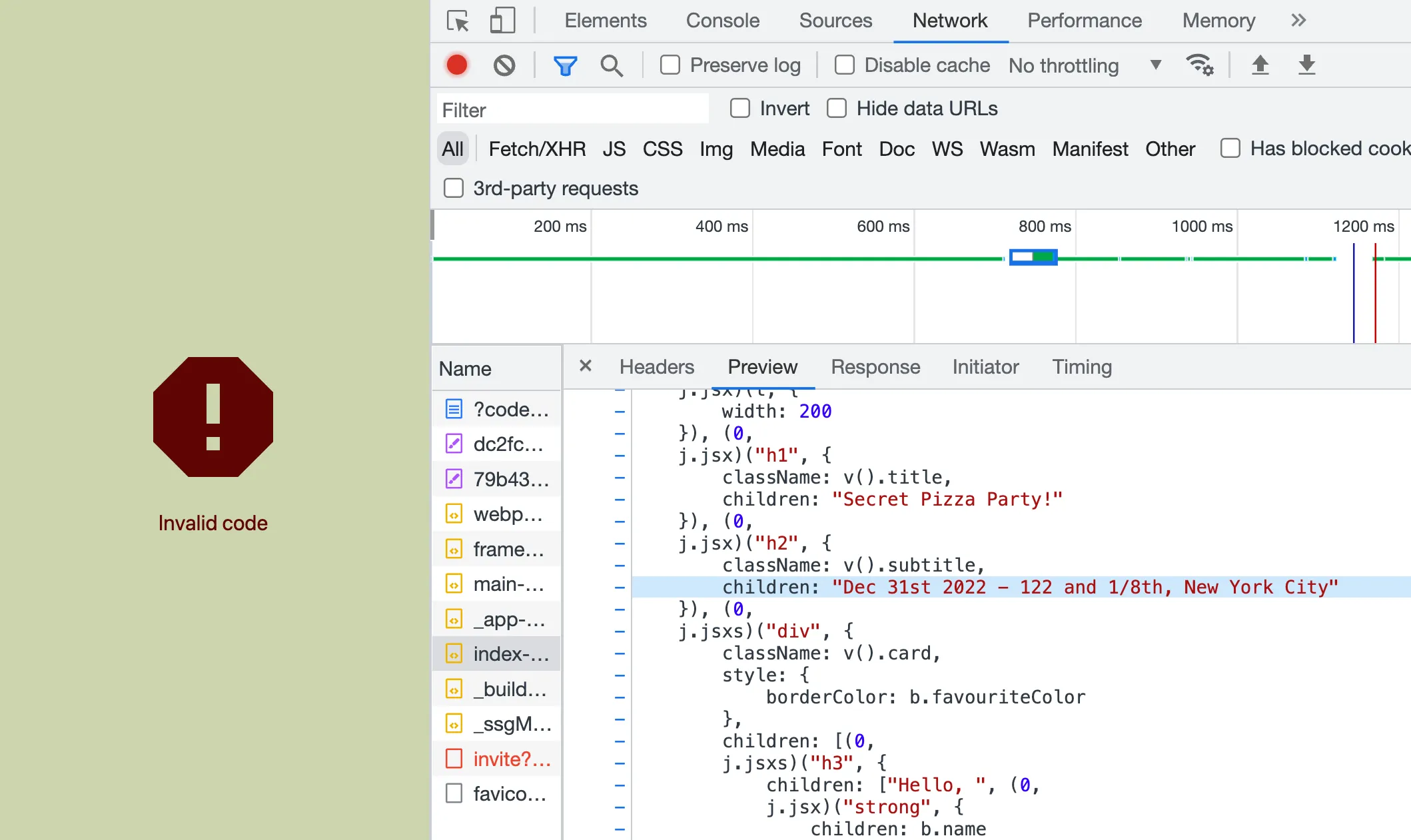 Disclosing sensitive information in the JavaScript bundled code