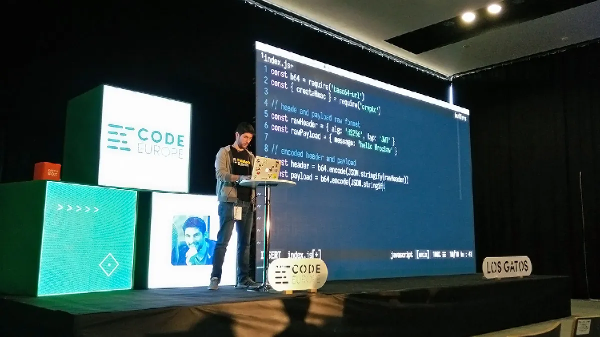 Luciano Mammino at CodeEurope Wroclaw