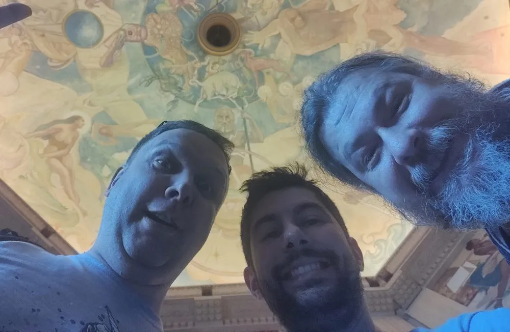 Padraig O'Brien, Luciano Mammino and Roberto Gambuzzi at the Griffith Observatory